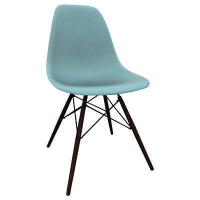 Vitra Eames DSW 43cm Side Chair Ice Grey / Dark Maple